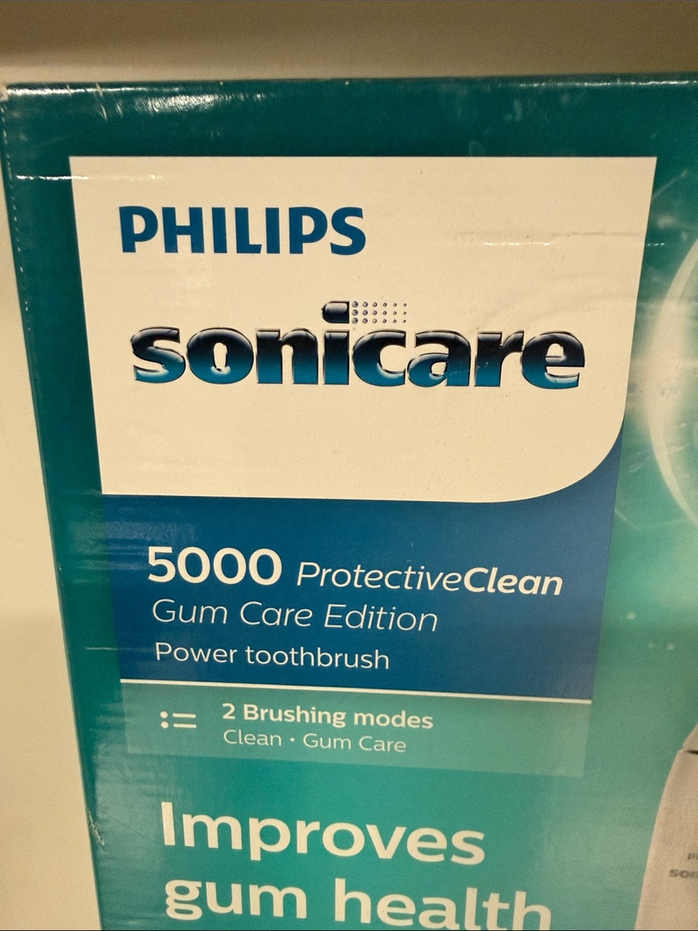 Philips Sonicare 5000 Electric Toothbrush Set - Teal & White, NIB - Picture 2 of 5